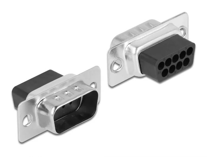 Delock Adapter D-Sub 9 Pin Stecker > RJ45 Buchse Montagesatz #3 
