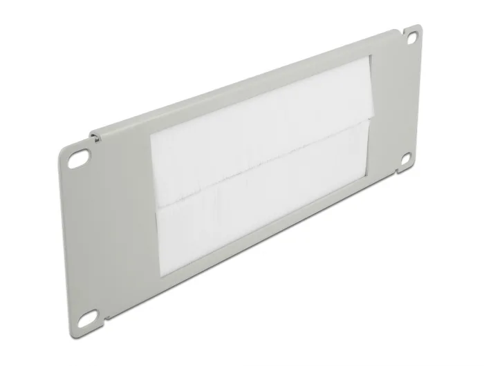Delock 10″ Kabelmanagement Bürstenleiste 2 HE grau #1 