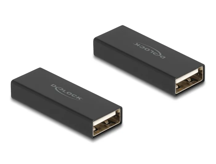 Delock Adapter Gender Changer USB 2.0 Typ-A Buchse zu Buchse Metall #1 