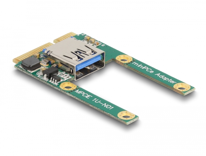 Delock Mini PCIe I/O 1 x USB 2.0 Typ-A Buchse full size / half size #1 