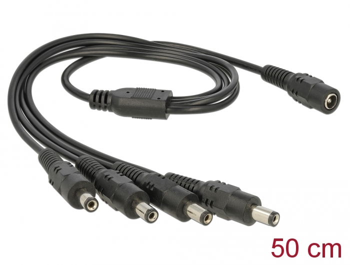 Delock Kabel DC Verteiler 5,5 x 2,1 mm 1 x Buchse > 4 x Stecker #1 