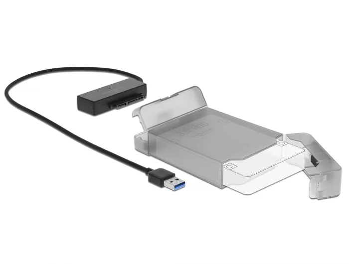 Delock USB Typ-A zu SATA Konverter mit 3.5″ Schutzhülle #4 