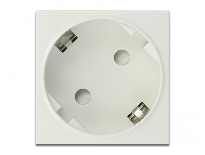 Delock Easy 45 Schutzkontakt-Steckdose 45°-Anordnung erweiterbar 45 x 45 mm 10 Stück #2 