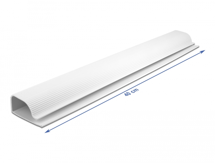 Delock Kabelkanal für Untertischmontage 63 x 28 mm - Länge 400 mm 2 Stück weiß #2 