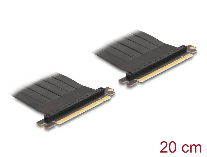 Delock Riser Karte PCI Express 3.0 x16 Stecker zu x16 Stecker mit Kabel 20 cm #1 