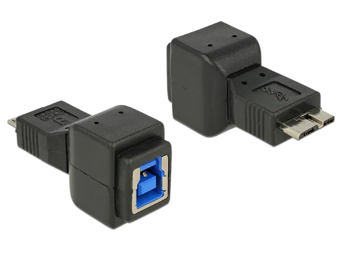 Delock Adapter micro USB 3.0-B Stecker zu USB 3.0-B Buchse #1 