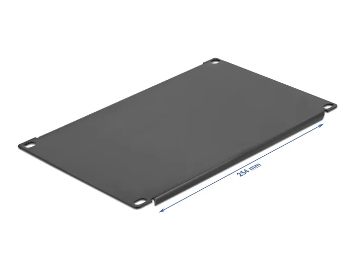 Delock 10″ Netzwerkschrank Blindabdeckung 4 HE schwarz #2 