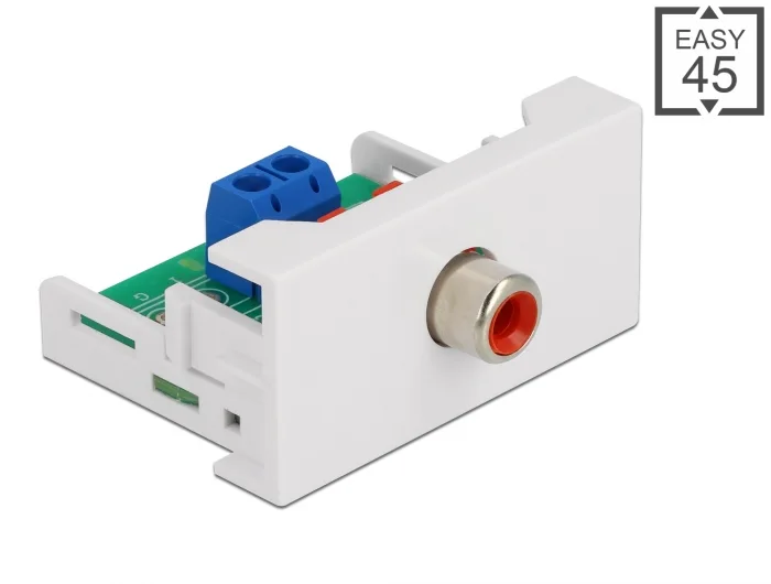 Delock Easy 45 Modul Cinch Buchse 22,5 x 45 mm #1 