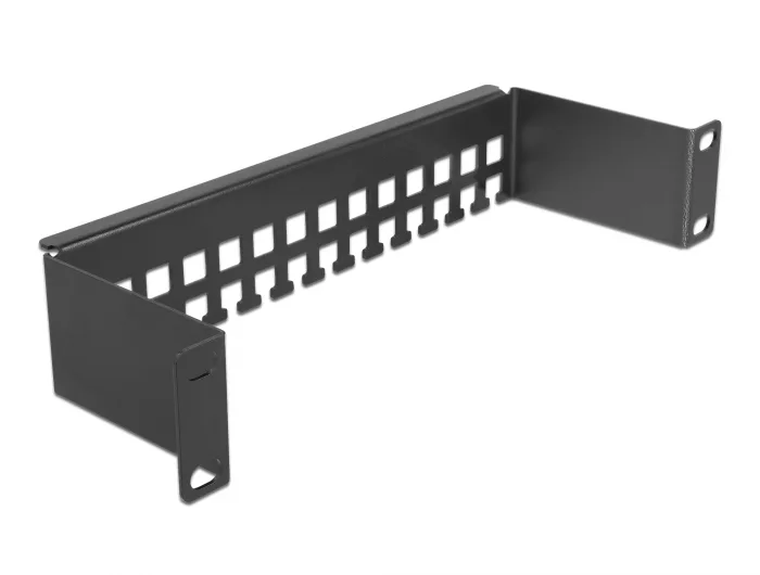 Delock 10″ Kabelabfangschiene Bügelform 1 HE schwarz #1 