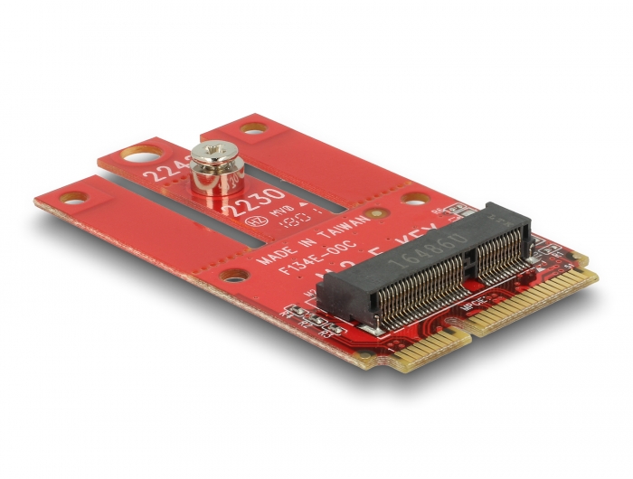 Delock Adapter Mini PCIe > M.2 Key E Slot #3 
