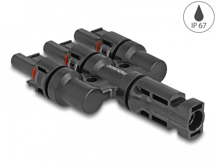 Delock DL4 Solar Konnektor 1 x Stecker zu 3 x Buchse #1 