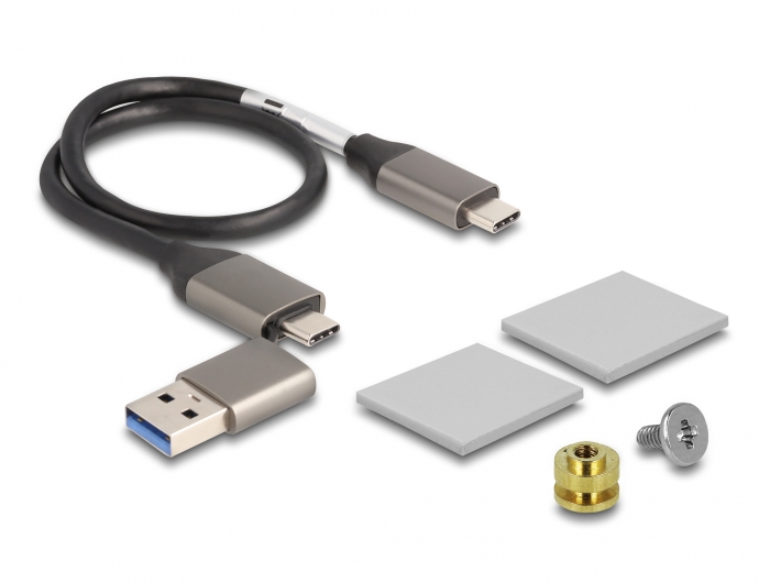 Delock Externes Gehäuse für M.2 NVMe PCIe SSD mit USB Type-C™ Buchse transparent #5 