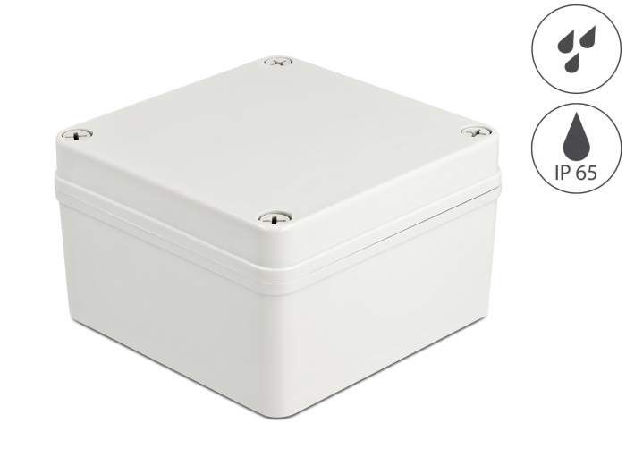 Delock Installationsgehäuse IP65 wasserdicht 125 x 125 x 75 mm grau #1 