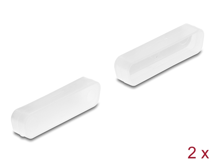 Delock Staubschutz für D-Sub 25 Stecker 2 Stück transparent #1 