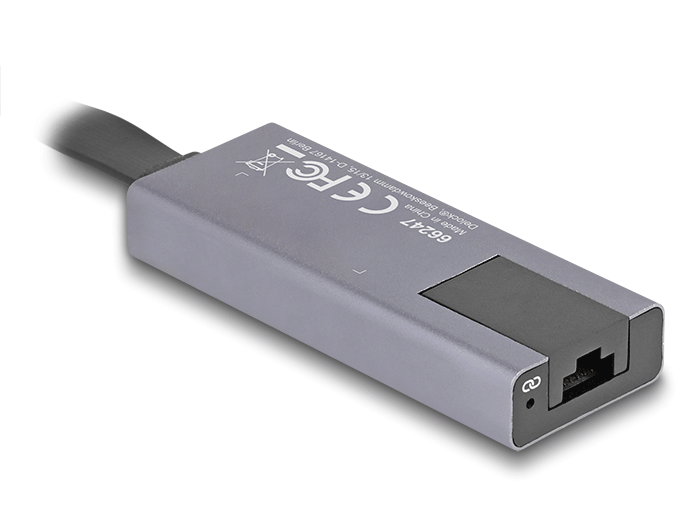 Delock USB Typ-A Netzwerk Adapter 2,5 Gigabit LAN 1 x RJ45 slim #3 