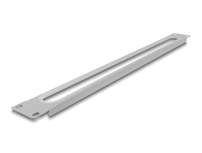 Delock 19″ 1 HE Kabeldurchführung mit Kantenschutz grau #2 