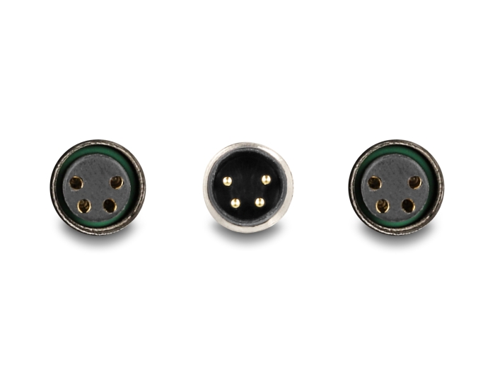 Delock M8 T-Splitter A-kodiert 4 Pin 1 x Stecker zu 2 x Buchse Parallelschaltung #3 