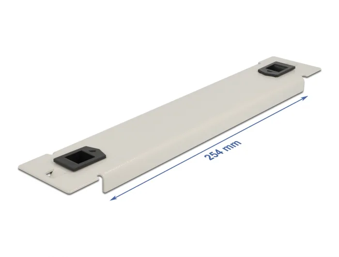 Delock 10″ Netzwerkschrank Blindabdeckung werkzeugfrei 1 HE grau #2 