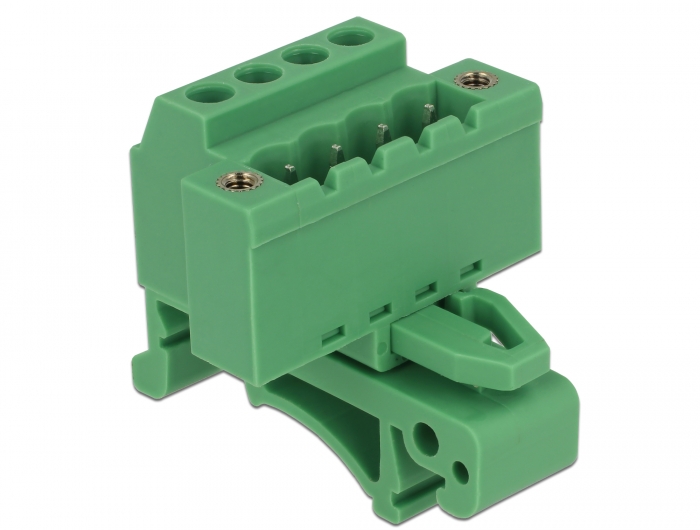 Delock Terminalblock Set für Hutschienen 4 Pin mit Schraubverriegelung #3 