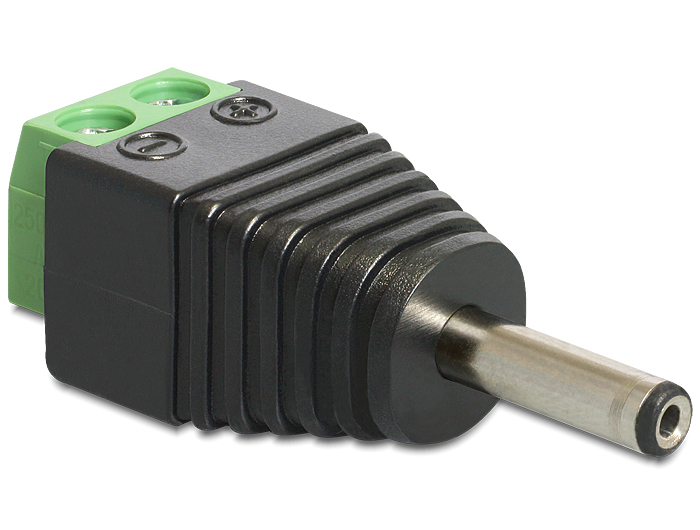 Delock Adapter DC 3,5 x 1,35 mm Stecker > Terminalblock 2 Pin #1 