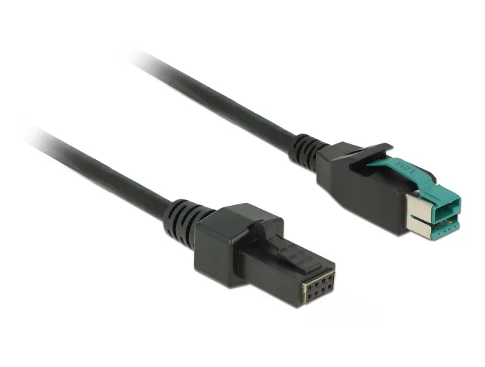 Delock PoweredUSB Kabel Stecker 12 V > 2 x 4 Pin Stecker 3 m für POS Drucker und Terminals #3 