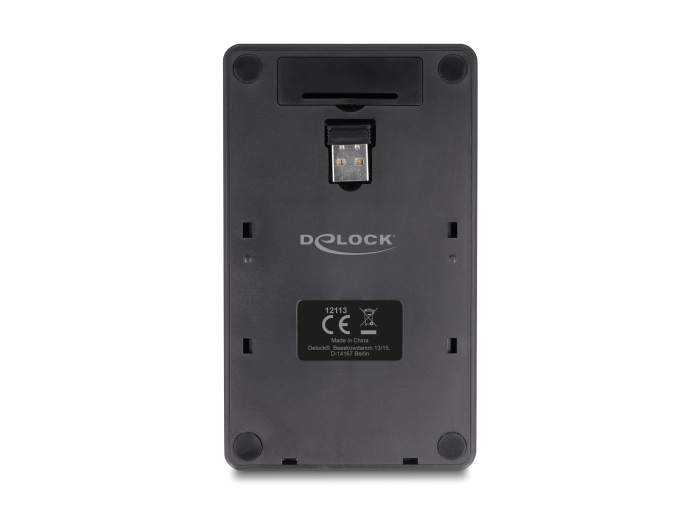 Delock 2 in 1 USB Typ-A Nummernblock mit Taschenrechner Funktion 2,4 GHz kabellos schwarz #4 
