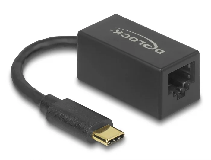 Delock USB Type-C™ Netzwerk Adapter Gigabit LAN 1 x RJ45 kompakt schwarz #1 
