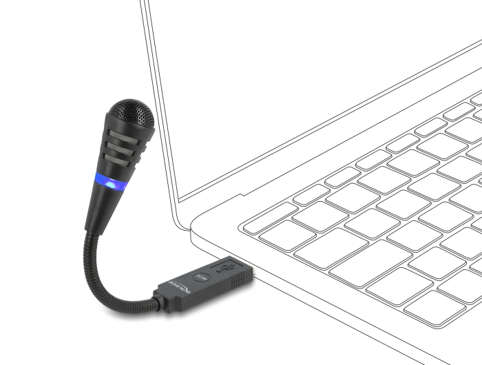 Delock USB Mikrofon mit Schwanenhals und Mute Button #2 