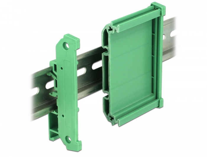 Delock Platinenhalterung (72 mm) für Hutschiene 20 cm lang #2 