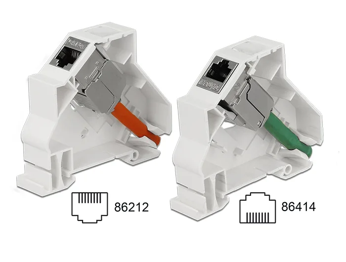 Delock Keystone Halterung für Hutschienen #5 