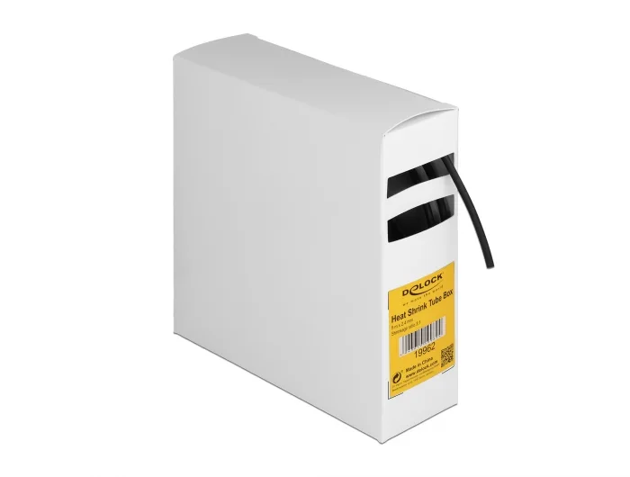 Delock Schrumpfschlauch Box, mit Innenkleber, Schrumpfungsrate 3:1, 5 m x 2,4 mm schwarz #1 