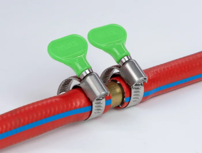 Delock Schlauchschelle mit Flügelmutter 22 - 32 mm 10 Stück grün #2 