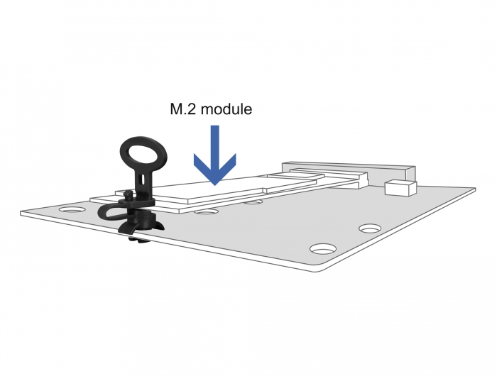 Delock Abstandshalter für Platine schwarz 10 Stück #2 