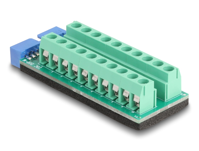 Delock USB Pfostenstecker zu Terminalblock Adapter 20 Pin #2 