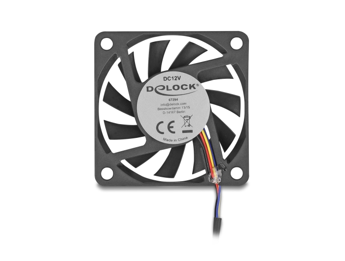 Delock Axiallüfter 12 V DC, 60 x 60 x 10 mm schwarz #3 