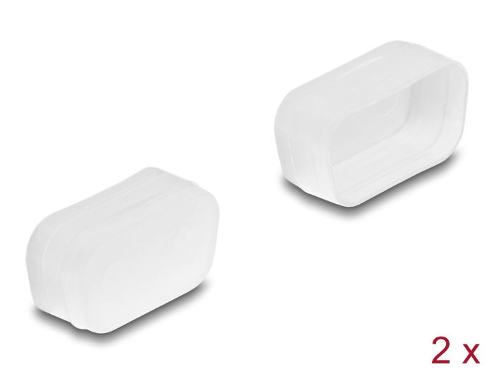 Delock Staubschutz für D-Sub 9 / D-Sub 15 VGA Stecker 2 Stück transparent #1 