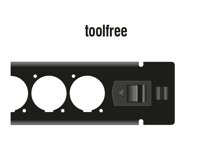 Delock 19″ D-Typ Patchpanel 12 Port werkzeugfrei schwarz #4 
