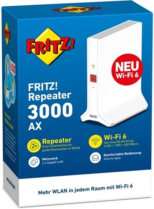 FRITZ! Repeater 3000 AX mit Wifi 6