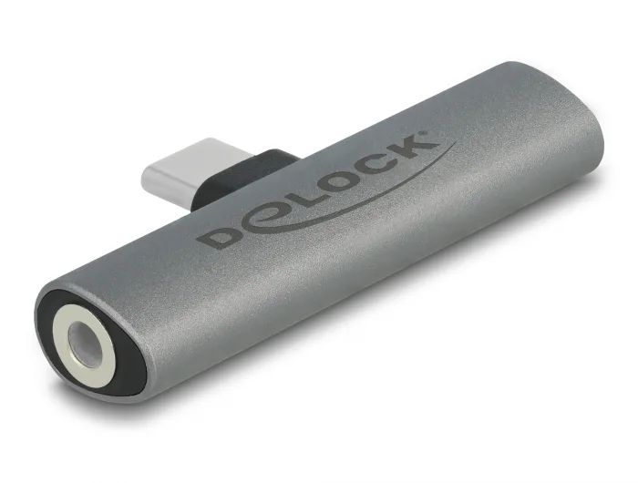 Delock Audio Adapter USB Type-C™ zu Klinkenbuchse und USB Type-C™ PD grau #2 