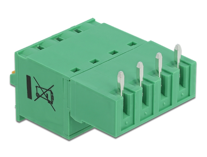 Delock Terminalblock Set für Platine 4 Pin 5,08 mm Rastermaß horizontal #2 