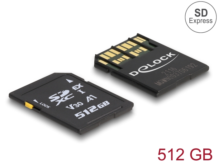 Delock SD Express Speicherkarte 512 GB #1 