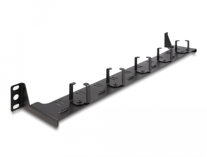Delock 19″ LWL Rangierpanel 1 HE schwarz #1 