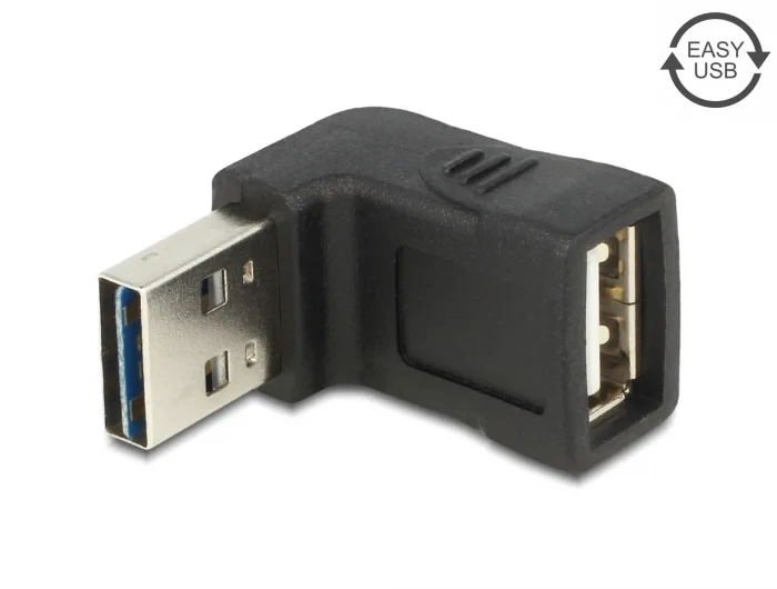 Delock Adapter EASY-USB 2.0-A Stecker > USB 2.0-A Buchse gewinkelt oben / unten #1 