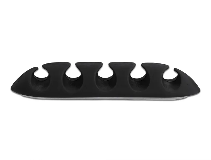 Delock Kabelhalter mit 5 Durchführungen selbstklebend Set 6 Stück schwarz / weiß #2 