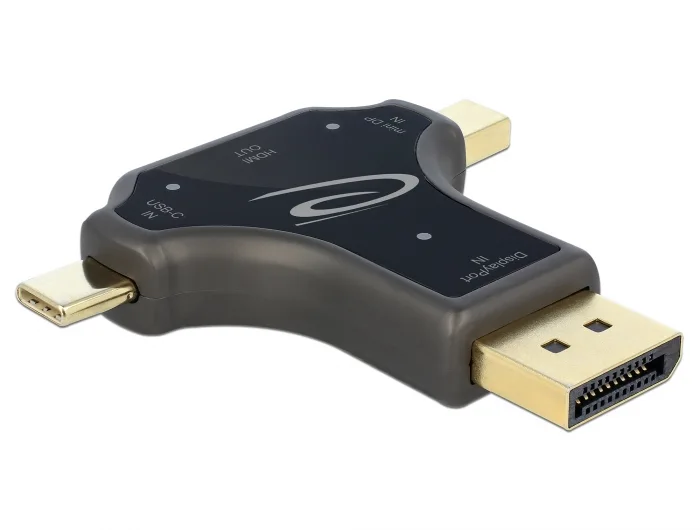 Delock 3 in 1 Monitoradapter mit USB-C™ / DisplayPort / mini DisplayPort Eingang auf HDMI Ausgang mit 4K 60 Hz #3 