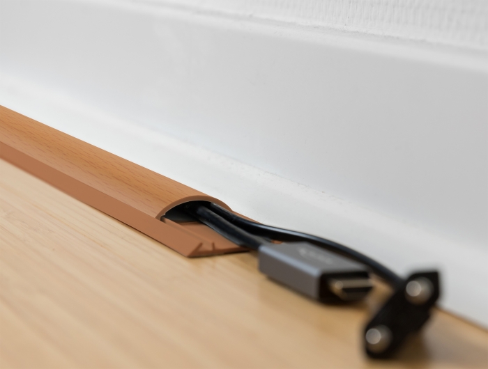 Delock Kabelkanal selbstklebend 50 x 13 mm - Länge 1 m Holzoptik #2 