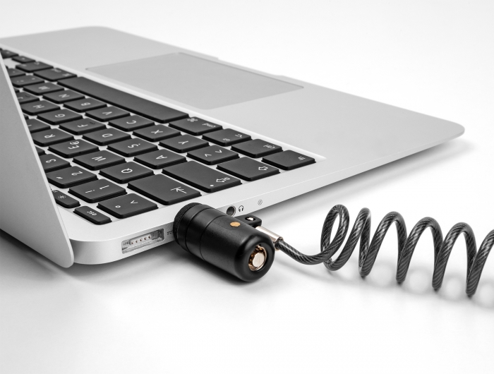 Navilock Notebook Sicherungsspiralkabel für USB Typ-A Buchse mit Schlüssel #3 