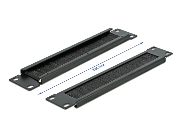 Delock 10″ Kabelmanagement Bürstenleiste 1 HE schwarz #3 