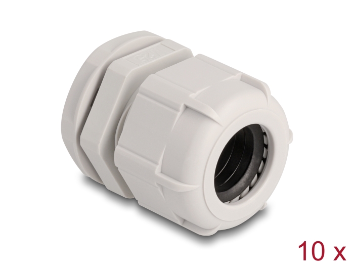 Delock Kabelverschraubung M25 10 Stück grau #1 