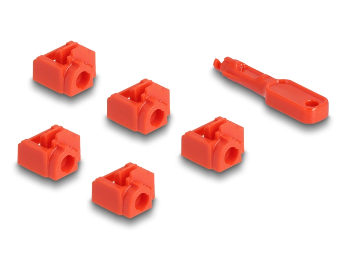 Delock RJ45 Port Blocker Set für RJ45 Buchse 10 Stück #1 